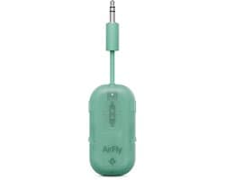 Twelve South AirFly Pro 2 – Geniet van in-flight entertainment – Verbind 1 of 2 hoofdtelefoons via Bluetooth – 25+ uur batterijduur - Groen
