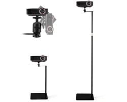 Beamer standaard, 360° draaibaar, in hoogte verstelbaar 40-160 cm, 1/4-inch draadmontage, projector standaard van hoogwaardig koolstofstaal voor presentaties, thuisbioscoop, kantoor – Draagvermogen