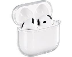 imoshion Clear Softcase voor - Hoesje geschikt voor AirPods 4 / 4 met ANC / 5 / 5 met draadloze oplaadcase - Transparant
