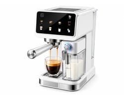 Nyoz espressomachine - Koffiezetapparaat - Koffiemachines - 20 bar - 1350W - 1,5L - Touchscreen - Automatische melkopschuimer