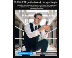 Beamer Laser - 3000 Lumen Helderheid - 3840 x 2160 Pixels Resolutie - 15000:1 Contrast - Draagbaar - Thuisbioscoop