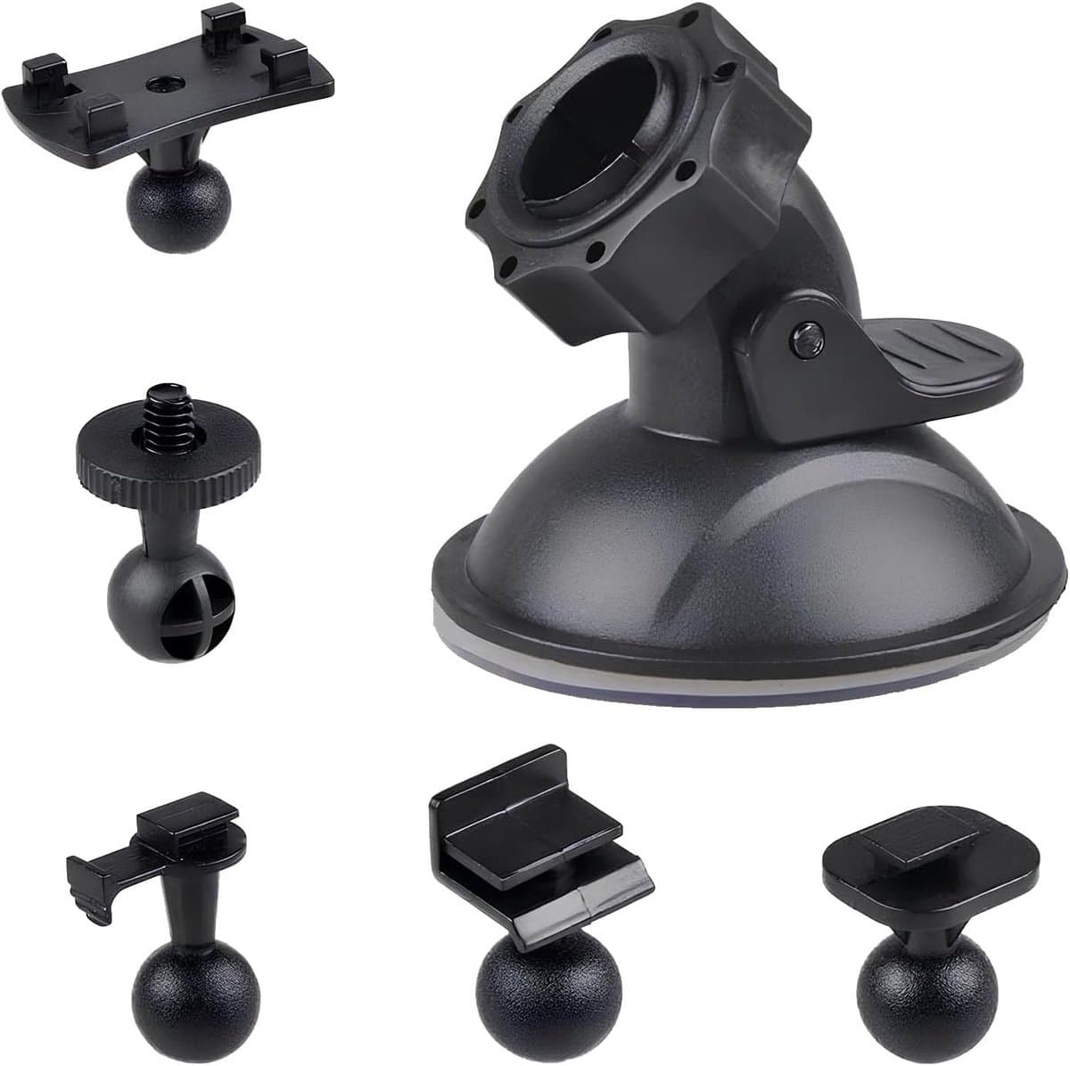 auto Houder Dashcam Recorder, met 5 Soorten Adapter, voor Rijden en Camera DVR Camcorder GPS Action Camera — afbeelding 1
