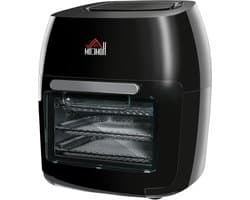 Heteluchtfriteuse Oven - Airfryer XXL - Gezond Koken - 360° Luchtcirculatie - 11 Liter - Zwart