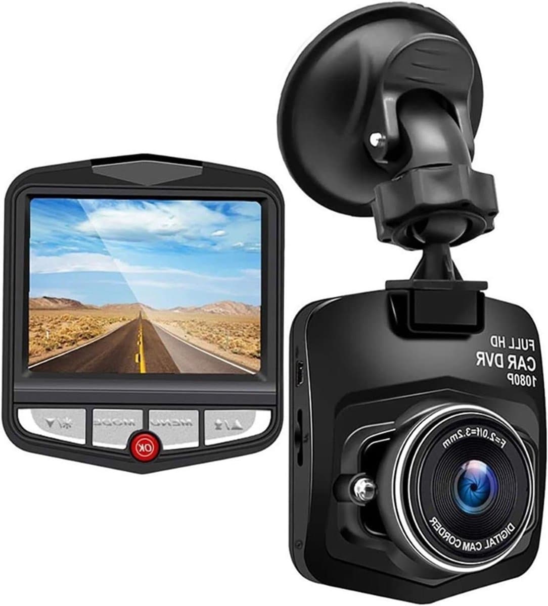 Auto Camera - Rijrecorder DVR - Veilig Rijden - Full HD 1080P - 2.4 inch scherm - Zwart — afbeelding 1