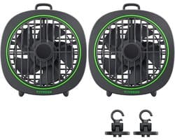 Kweektent ventilator stil clip fan USB met 3 snelheden verstelbare luchtstroom compacte luchtcirculatie set van 2 stuks