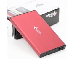 Externe Harde Schijf - Draagbare Opslag - Bestanden Opslaan - Super-Speed USB 3.0 - 120 GB - Rood
