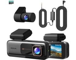 Solidchoice - Dashcam voor Voor- en Achterzijde met GPS en Wifi