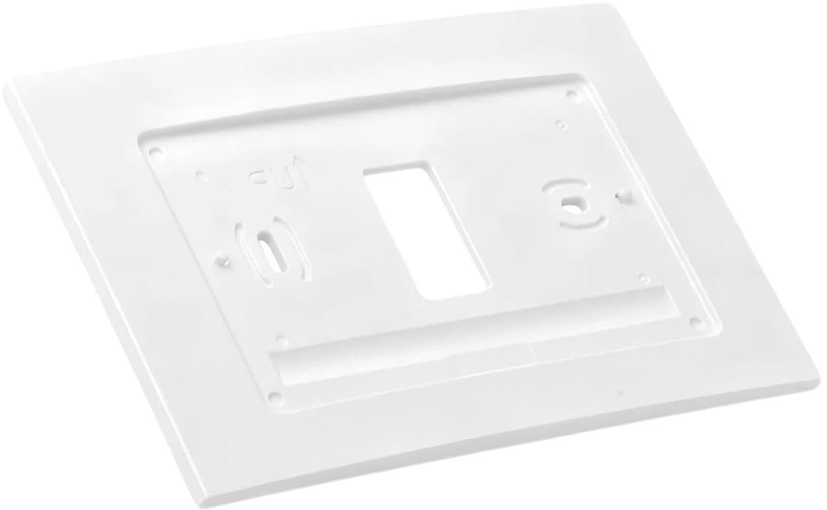 Wandpaneel Thermostaat - Afdekplaat Decoratief - Verbergen Gaten - Speciaal Ontworpen - 17 x 11 cm - Wit — afbeelding 1