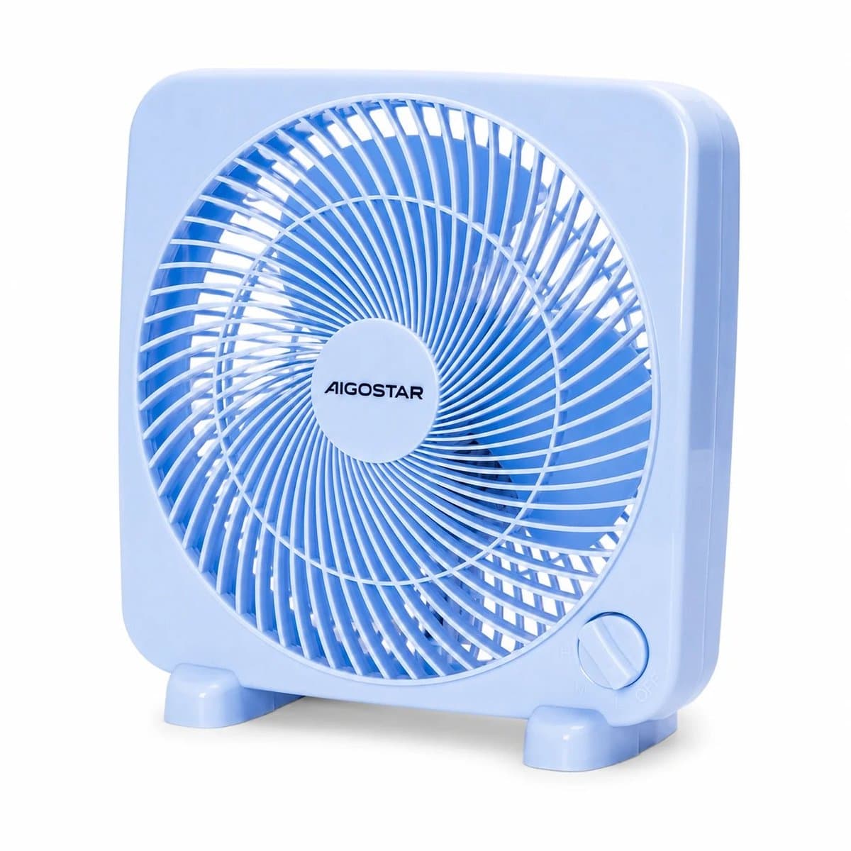 House Of Atelier - Tafelventilator - Compacte Bureauventilator - Kantoor, Slaapkamer en kleine ruimtes - 3 Standen - Blauw — afbeelding 1