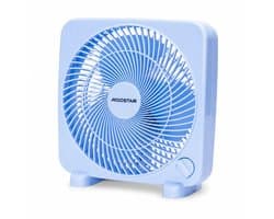 House Of Atelier - Tafelventilator - Compacte Bureauventilator - Kantoor, Slaapkamer en kleine ruimtes - 3 Standen - Blauw