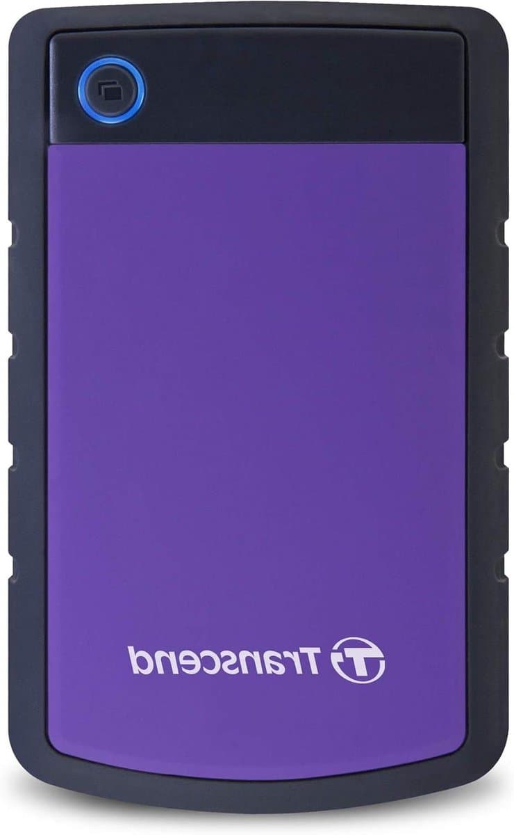 Externe Harde Schijf - Opslagapparaat Data - Bestanden Opslaan - Militaire Schokbescherming - 1TB - Paars — afbeelding 1
