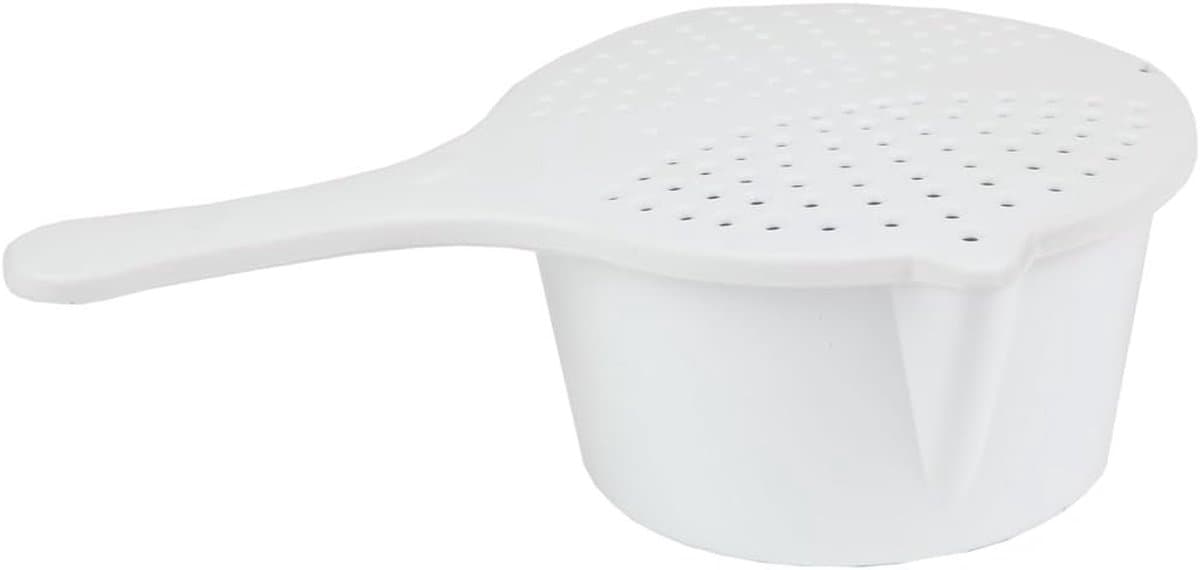 Magnetron Kookpot - Snelle Pastapan - Groenten Koken - Met Zeef Deksel - 26.67 x 16.51 x 8.26 cm - Wit — afbeelding 1