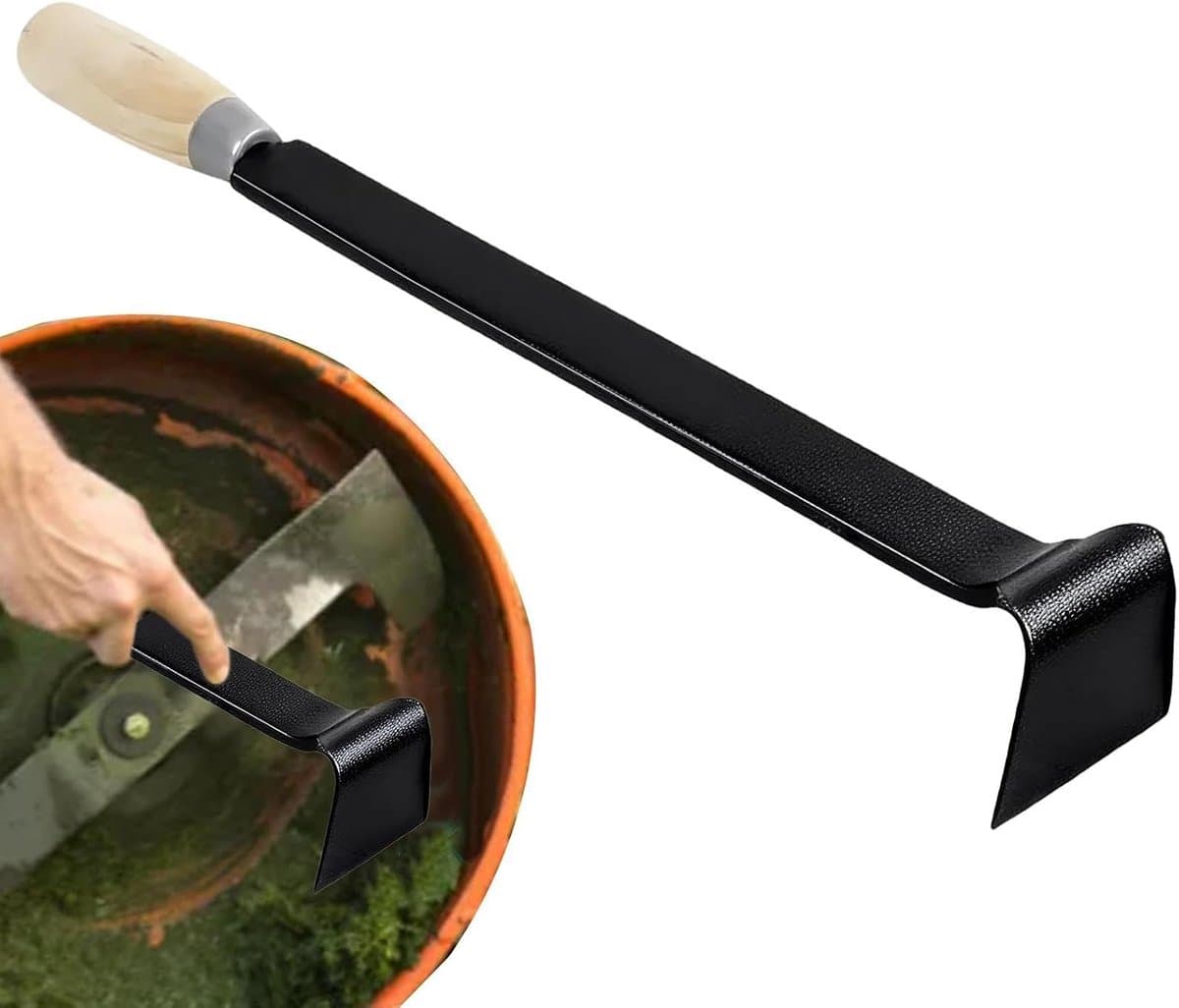 Grasmaaierreiniger Schraper - Tuinonderhoud Gereedschap - Efficiënt Reinigen - Roestvrij Staal - 40 cm - Uniek — afbeelding 1