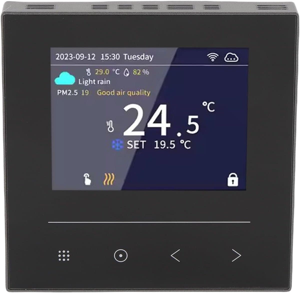 Slimme Thermostaat - Verwarming Regelaar - Huiscomfort Beheren - WiFi App Bediening - ABS Materiaal - Wit — afbeelding 1