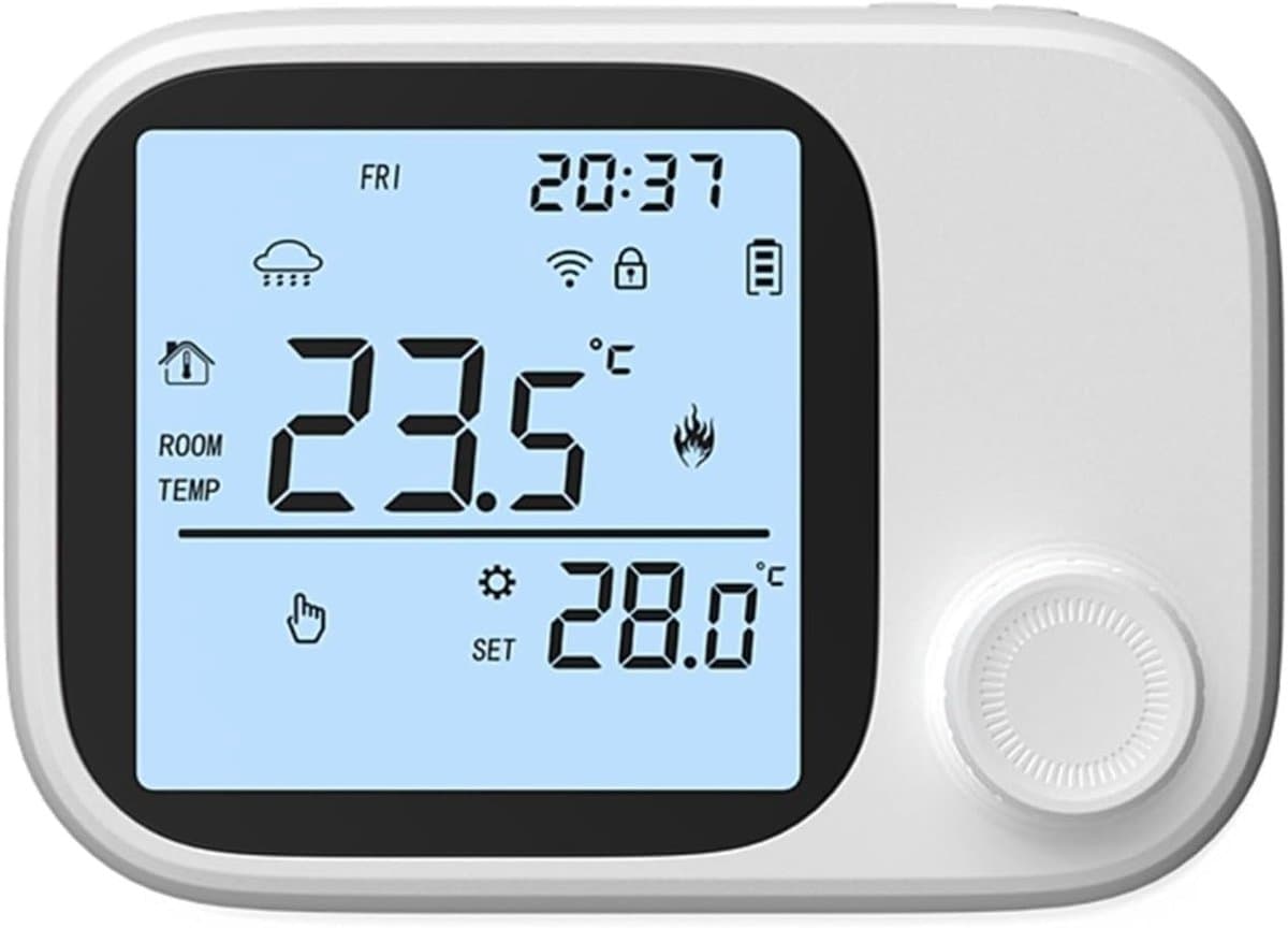 Slimme Thermostaat - Temperatuurregelaar App - Energie Besparen - Lange Draadloze Bereik - 20 x 10 x 3 cm — afbeelding 1