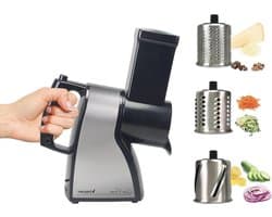 Elektrische Groentesnijder en Rasp - Keukenrasp Julienne Snijder - Ingrediënten Voorbereiden - 3 Roestvrijstalen Kegels - 16 Kilogram