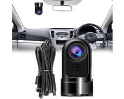 Mini Dashcam - Autocamera Video - Veilig Rijden - ADAS Waarschuwingen - 6.5 x 3.2 x 1 cm - Zwart