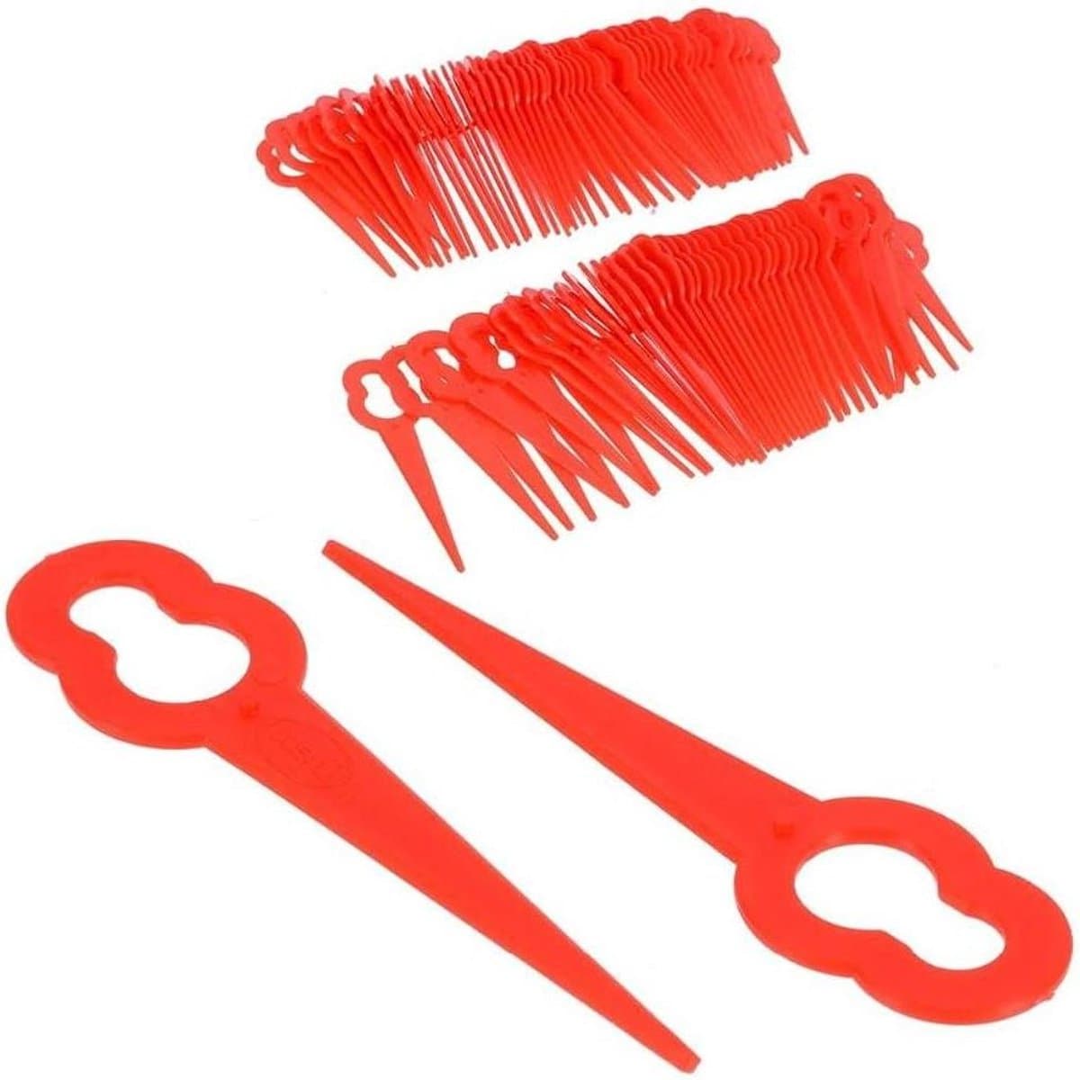 Plastic Grasmaaier Mesjes - Vervangende Mesjes - Tuin Onderhouden - Eenvoudige Installatie - 40 stuks - Rood — afbeelding 1
