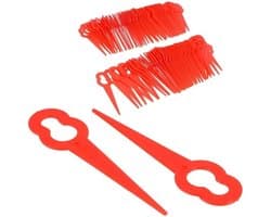 Plastic Grasmaaier Mesjes - Vervangende Mesjes - Tuin Onderhouden - Eenvoudige Installatie - 40 stuks - Rood