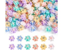 120 stuks Bloemen Cabochons van Hars | Flatback Versieringen voor DIY Scrapbooking en Nail Art | Sieraden Maken - Bloemen Decoratie