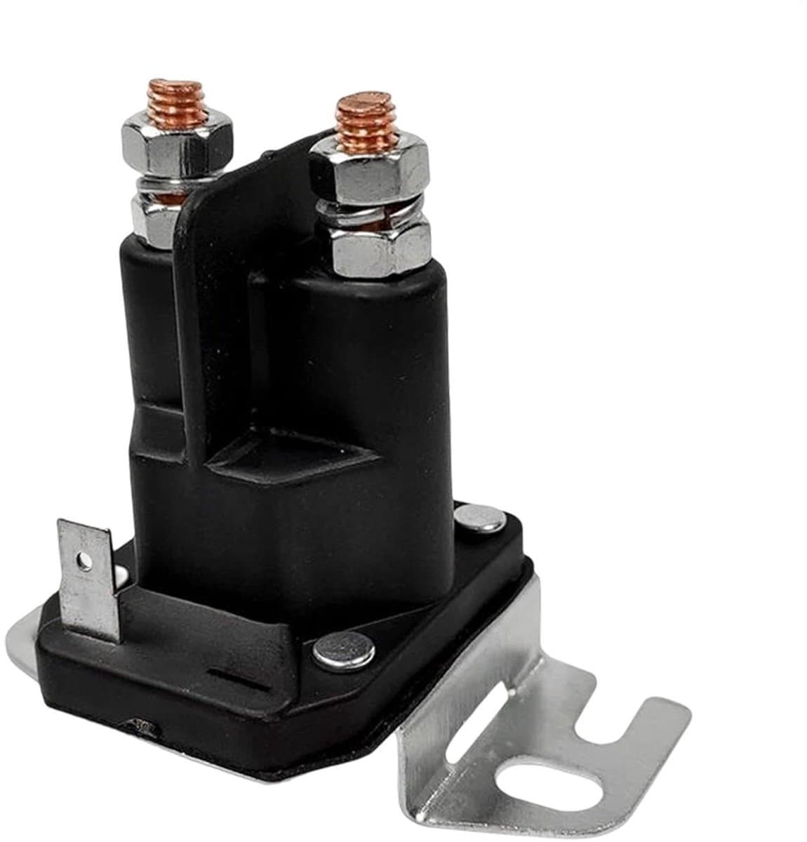 Startrelais Grasmaaier - Motoronderdeel - Motor Starten - 12V Solenoïde - 6x6x8 cm - Zwart — afbeelding 1