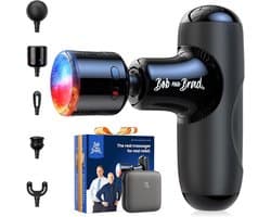 Massage Gun met Warmte en Koude – 5 Snelheden – 5 Massagekoppen – USB-C Oplaadbaar – Compact