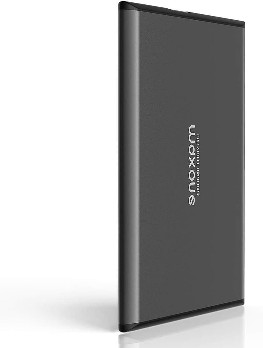 Externe Harde Schijf - Draagbare Opslag - Bestanden Opslaan - Ultradun Aluminium - 1 TB - Grijs — afbeelding 1