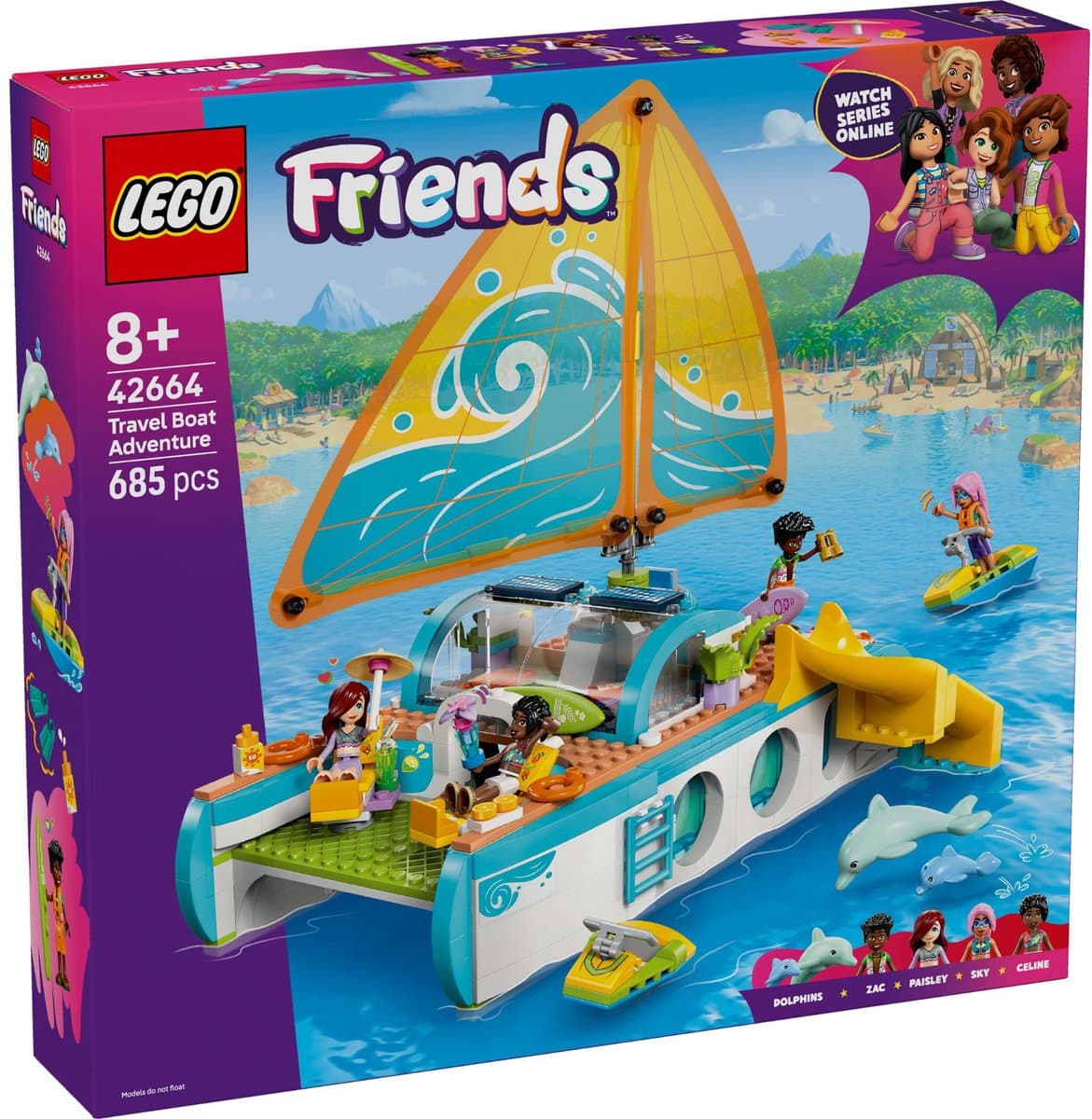 Lego Friends 42664 Avontuurlijke Bootreis Bouwstenen — afbeelding 1