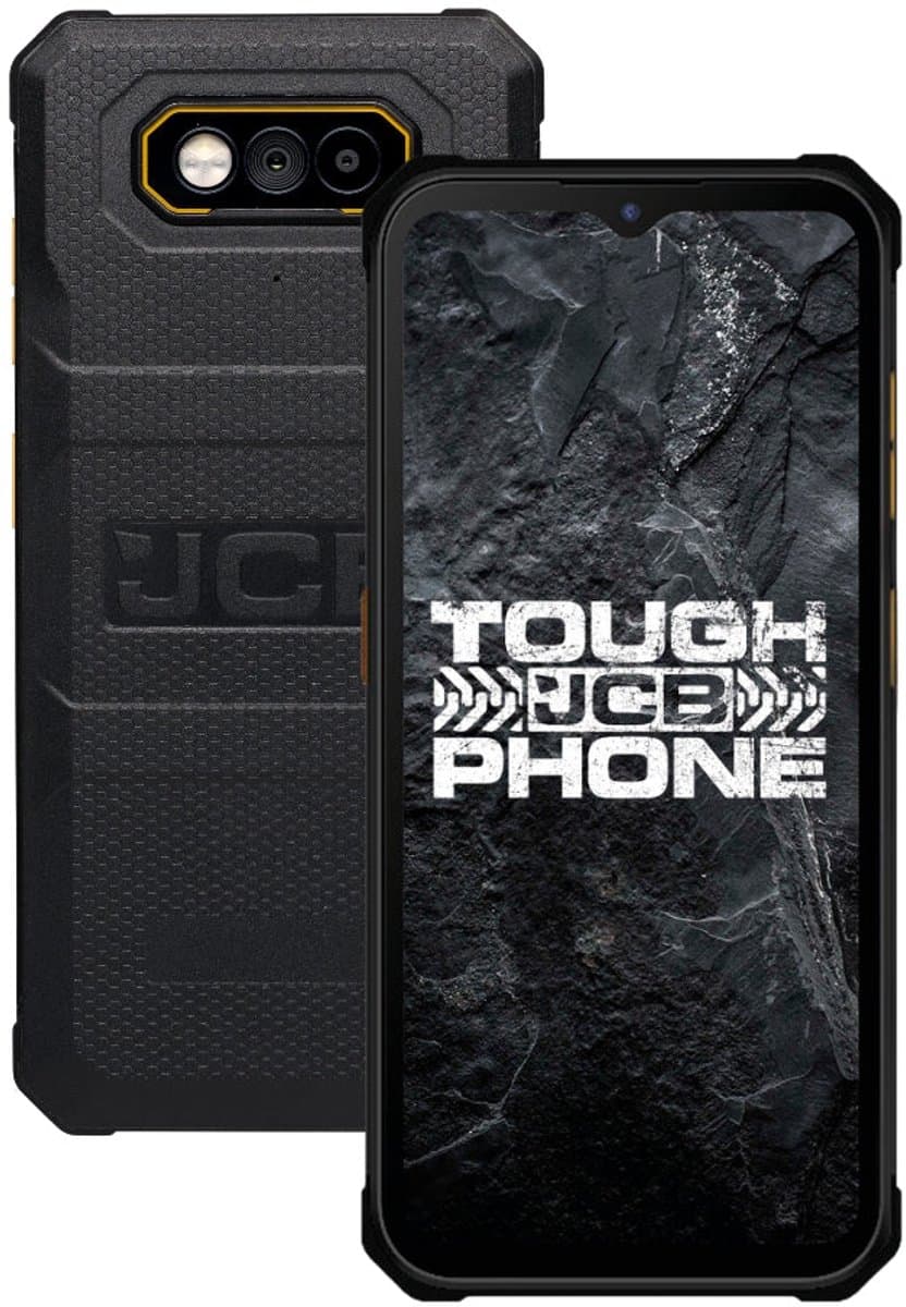 JCB Toughphone E10 - 64GB Black - 8 GB - 4G - NanoSIM + eSIM - 6.6" - 6500 mAh - USB Type-C - Android 15 - Zwart — afbeelding 1