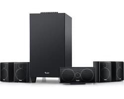 Teufel CONSONO 25 CONCEPT Surround 5.1 set - Home cinema set incl. subwoofer met geïntegreerde AV-ontvanger - Bluetooth 5.0 - zwart