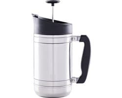 Planetary Design - Serie BruTrek Base Camp - Koffie - French Press - Cafetiere - Camping - Koffiekan - Outdoor - Stoer - Sterk - Anti bitter - Staal - 1L