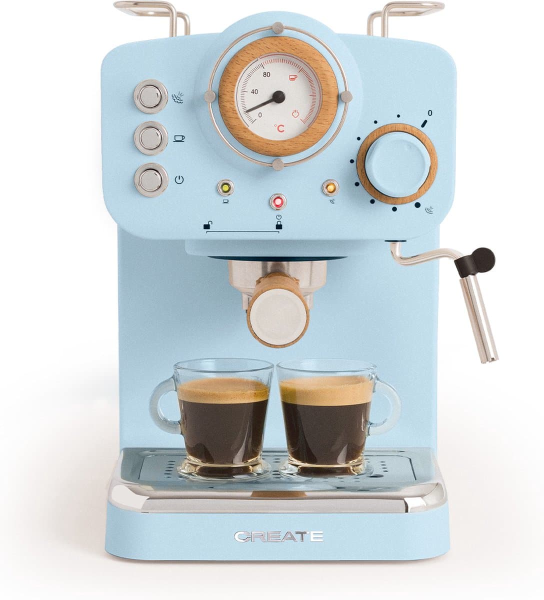 CREATE - Espresso-koffiezetapparaat - Pastel blauw - THERA RETRO — afbeelding 1