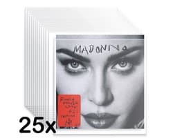 Pinguïn Records LP hoezen 25 stuks – VinylCare Essential ShieldSleeve Record Sleeves - LP hoes - Vinyl hoes – Polyethyleen extra stevig – Beschermhoes – LP beschermhoezen - Buitenhoezen voor standaard LP’s - 100 Micron