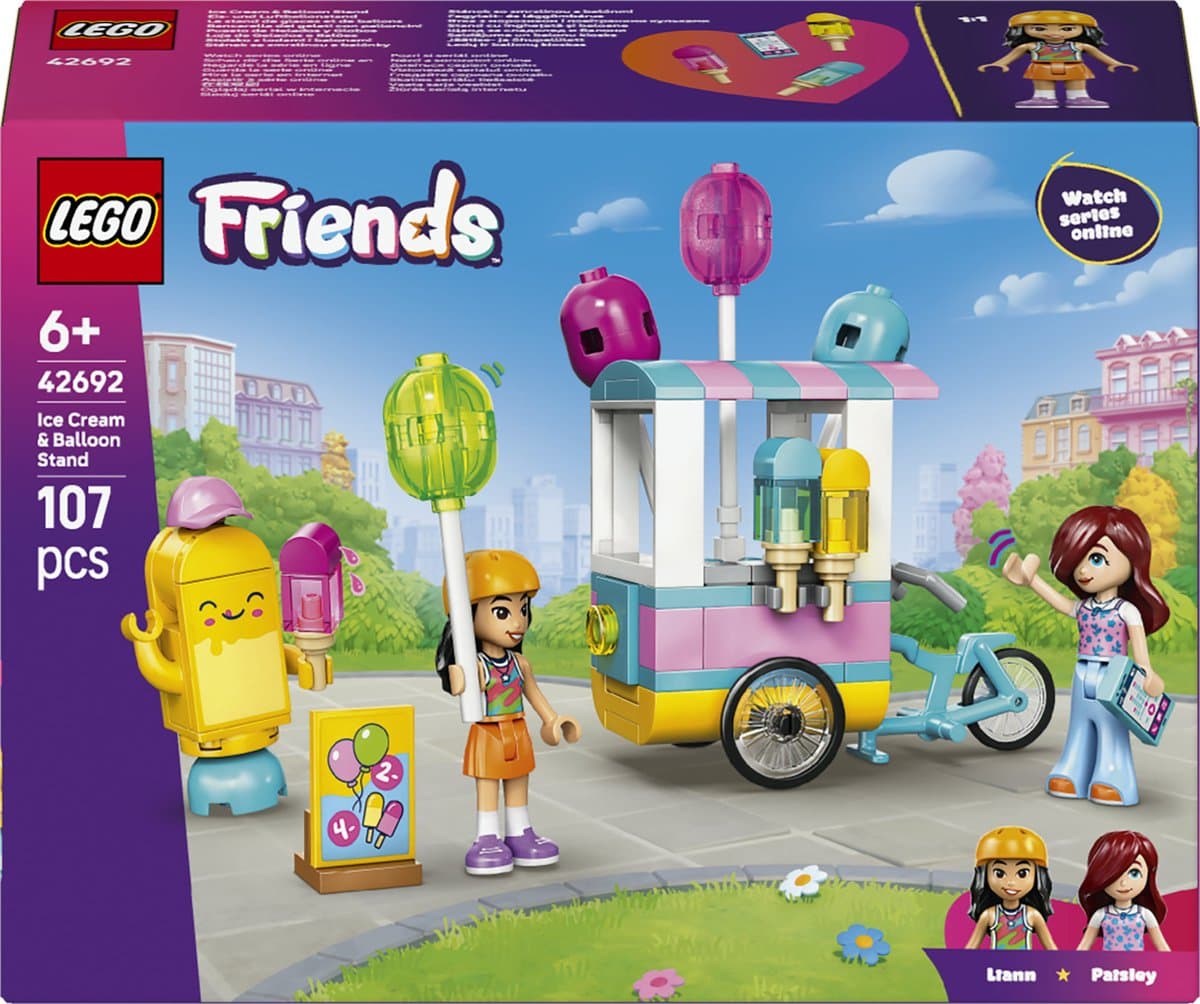 Lego Friends 42692 Ijsjes- En Ballonnenkraam Bouwstenen — afbeelding 1