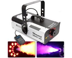 Rookmachine - BeamZ S1500LED met o.a. gekleurde LED's en timer - 1500W