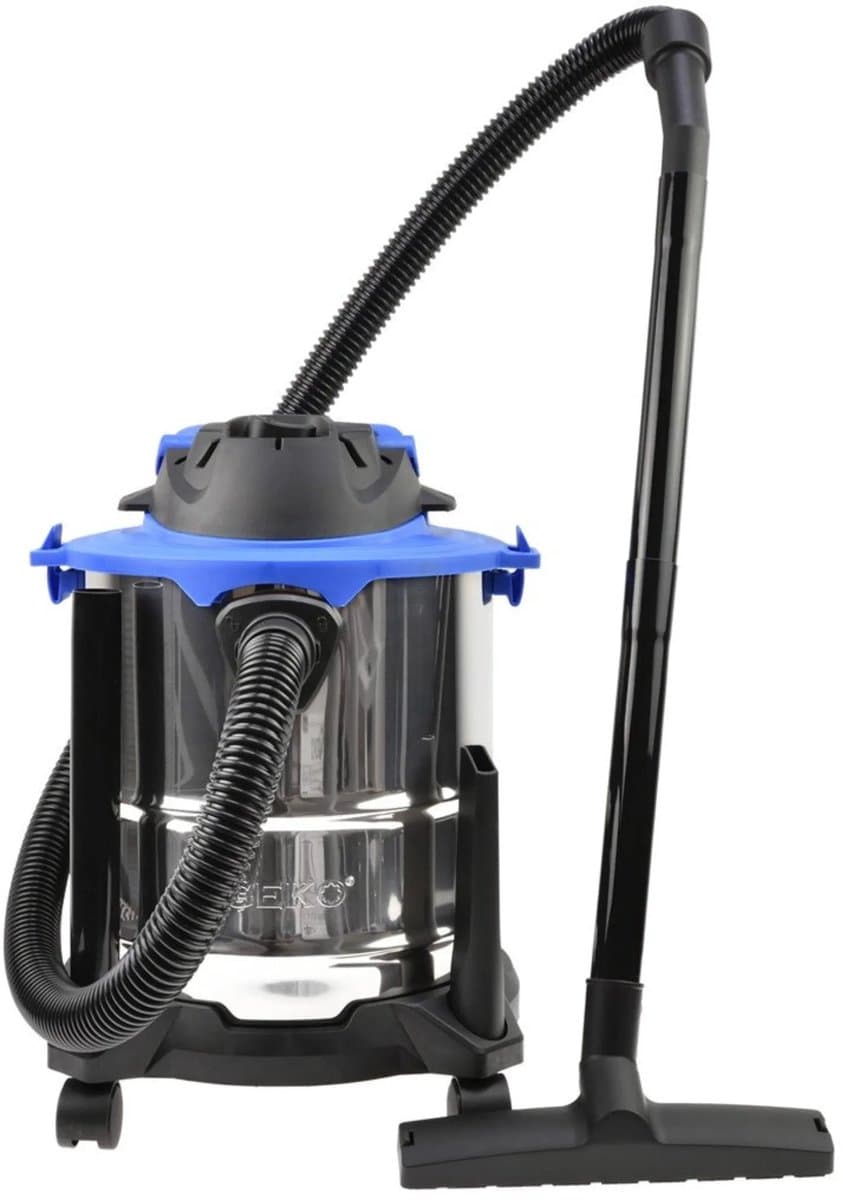 GEKO Industriële stofzuiger - nat en droog - 20L - 1250W - roestvrij staal — afbeelding 1