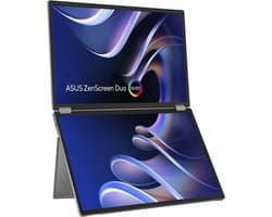 ASUS ZenScreen Duo OLED MQ149CD - Duo USB-C Monitors - 14 Inch - Zilver