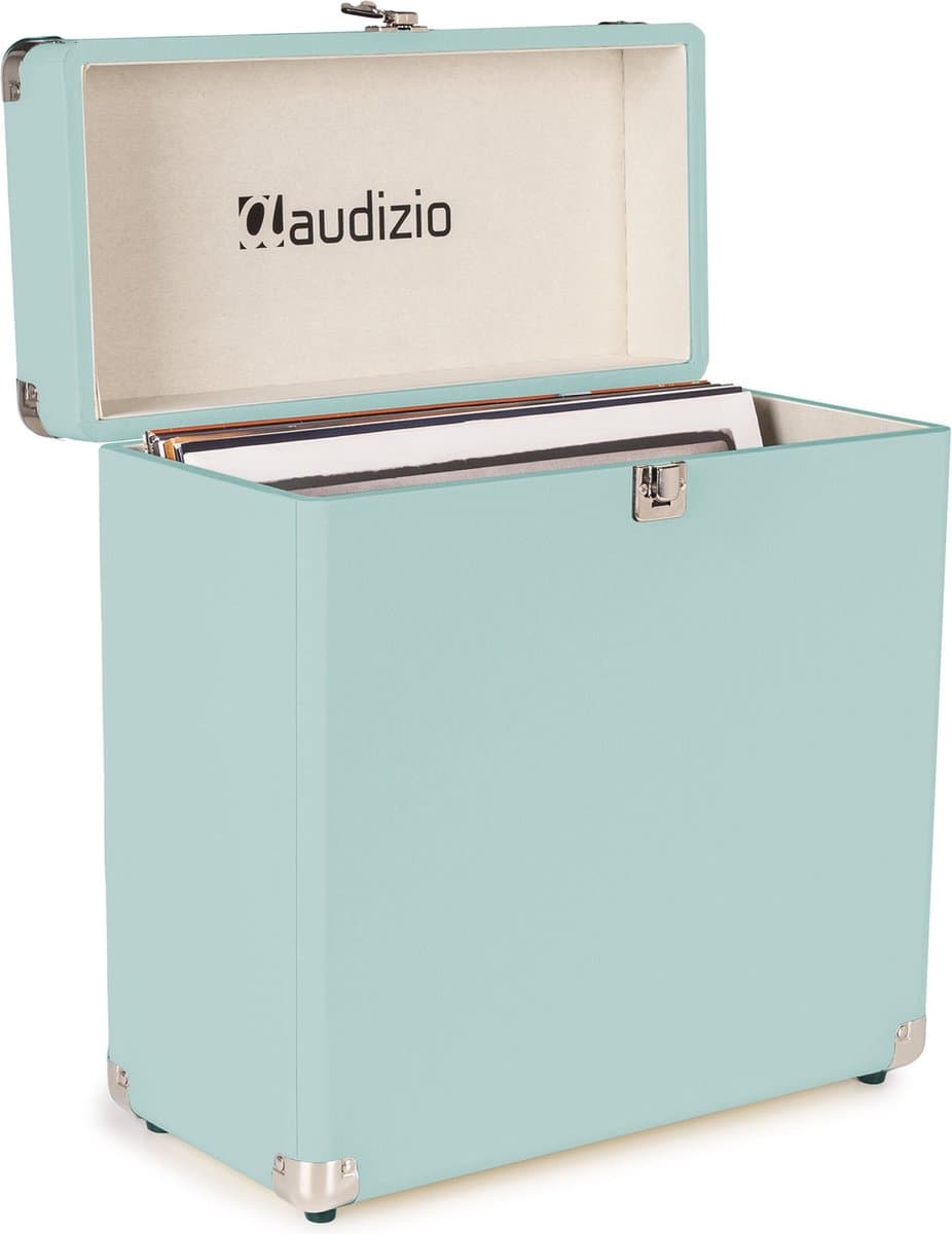 Audizio RC32 Vinyl Platenkoffer voor max 30/35 platen - Blauw — afbeelding 1