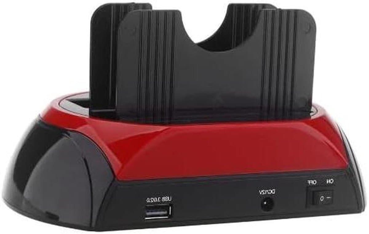 HDD Docking Station - Externe Harde Schijf - Data Overzetten - Drievoudige Interface - 2.5/3.5 Inch - Zwart — afbeelding 1
