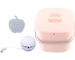 Mini Vaatwasser - Draagbare Afwasser - Snel Afwassen - Dubbele Installatie - 23 x 23 x 22 cm - Roze