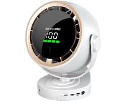 Ventilatoren-mini ventilator-Krachtige Tafelventilator met Turbo Airflow - 100 Snelheden - Oplaadbare USB Ventilator met LED Display - 10 Uur Batterij - Stille Bureauventilator voor Slaapkamer en Kantoor