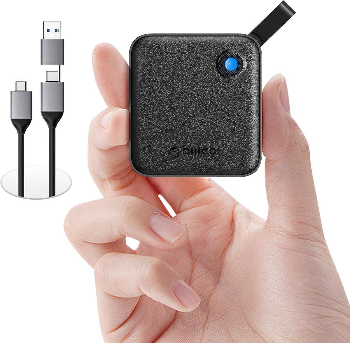 Externe SSD - Draagbare Opslag - Snelle Data Transfer - Krasbestendig IML - 512 GB - Zwart — afbeelding 1