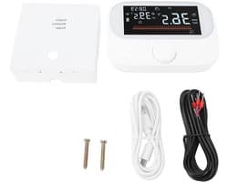 Programmeerbare Thermostaat - Slimme Kamerthermostaat - Energie Besparen - App en Spraakbediening - 300m Bereik - Wit