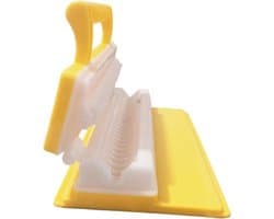 Satéprikker Machine - Kebab Maker Mal - Vlees Vormen - Gestroomlijnd Proces - 19.5x4.5x10.5cm - Geel