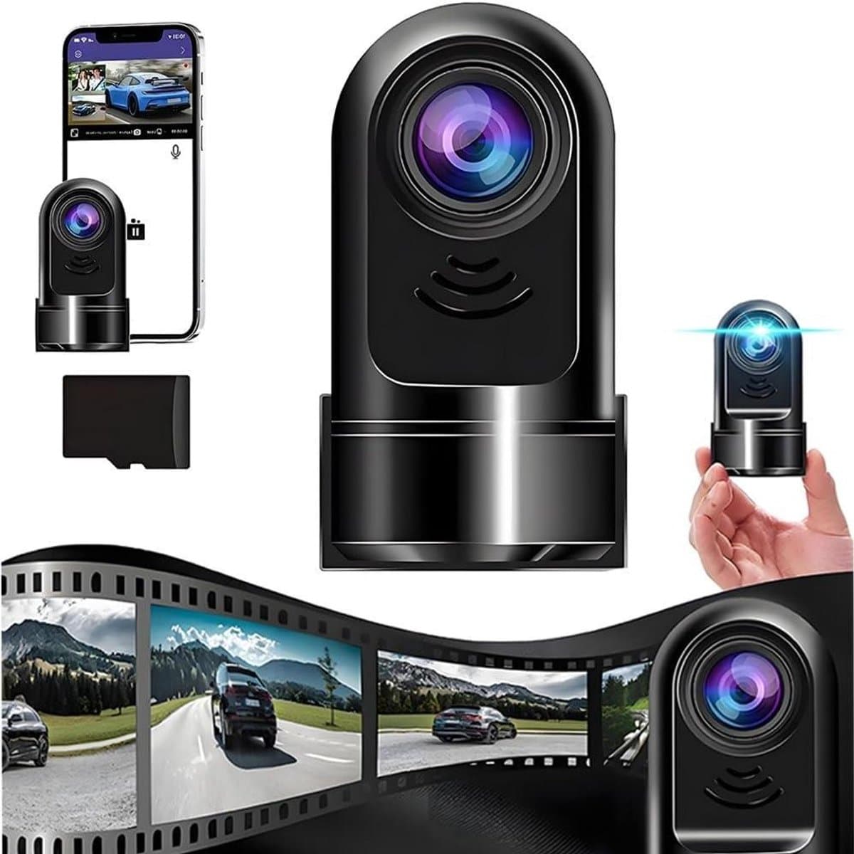 Mini Dashcam - Autocamera HD - Veilig Rijden - 360 Graden Rotatie - 1080P Resolutie - Zwart — afbeelding 1