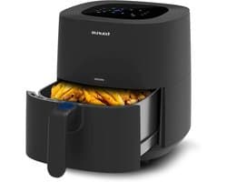 Airfryer Zonder Olie - Hete Lucht Frituur - Gezond Frituren - 8 Programma's - 5.5 Liter - Zwart