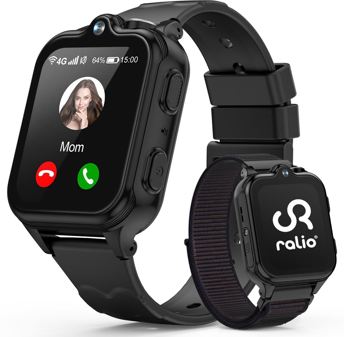 Ralio R5 Ultra 4G GPS Horloge Kind met simkaart – Videobellen – Dual Camera –- Android OS - Smartwatch Kinderen met 1,83"AMOLED Display – SOS-knop – Ruim geheugen van 2 GB + 16 GB – GPS Tracker – Voor Jongens en Meisjes — afbeelding 1