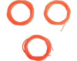 Grasmaaier Koord - Reserve Snoer - Gazon Onderhoud - Universele Pasvorm - 3 Stuks 2 Meter - Rood