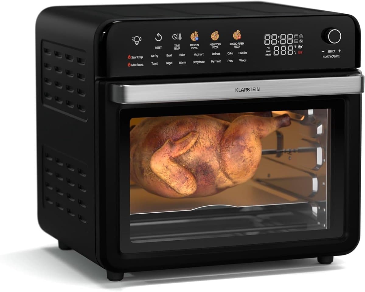Heteluchtoven - Airfryer Keuken - Gezond Koken - 19 Programma's - 34 Liter - Zwart — afbeelding 1