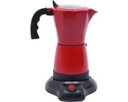 Elektrische koffiezetter - Espresso apparaat - Thuis koffie maken - Hoge druk extractie - 300 ml capaciteit - Rood